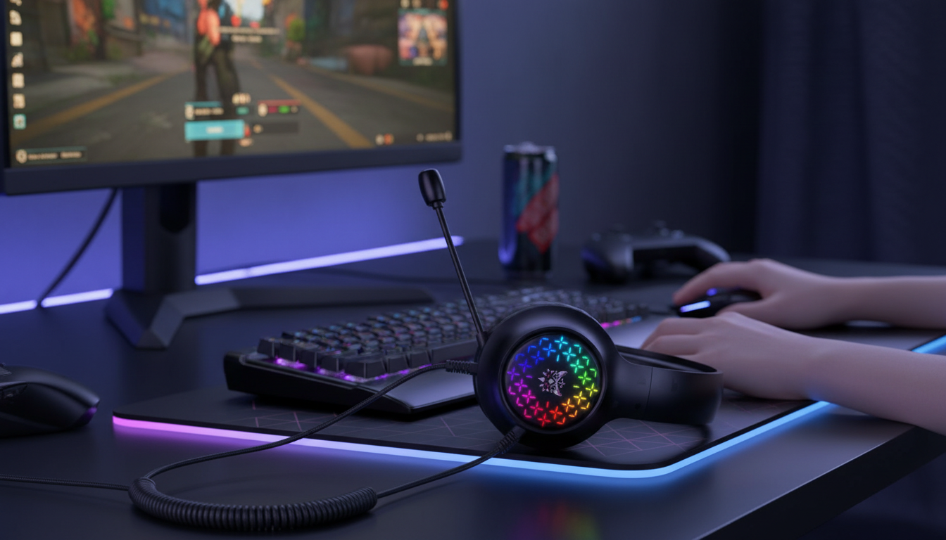 Wired Noise-Cancelling Gaming Earphones: Zero-Lag Focus